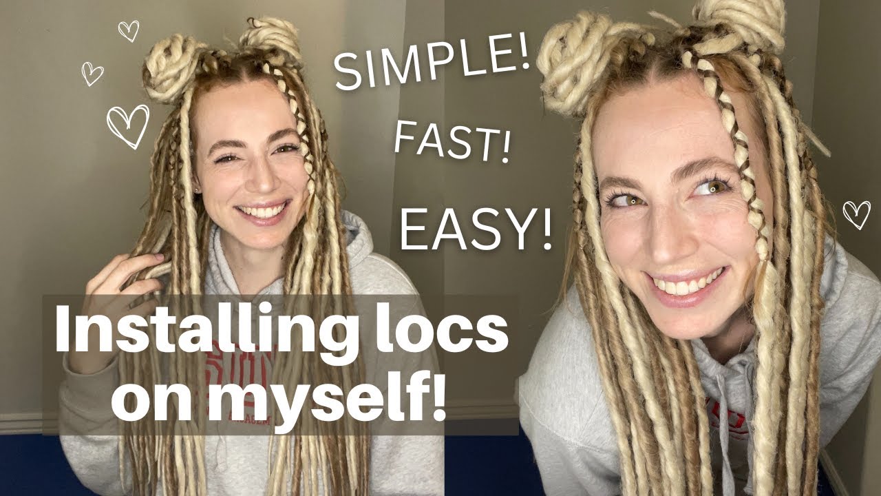 How To Install DE Dreadlock Extensions! (the EASY Way!) - YouTube