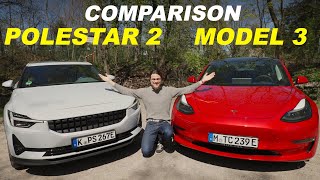 Tesla Model 3 vs Polestar 2 comparison REVIEW! Two of the best EVs fight it out!