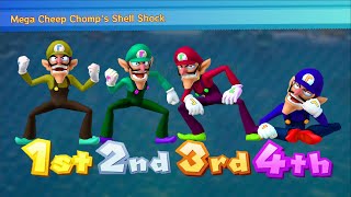 Party Games : Mario Party 10 -  Yoshi vs Toad vs Donkey Kong vs Waluigi