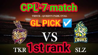 SLK vs TKR CPL match dream11 team prediction ||SLK vs TKR GL team prediction Tamil