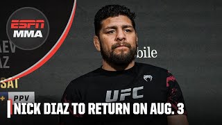 Nick Diaz to face Vicente Luque in Abu Dhabi 👀 Cormier & Okamoto react to the news | ESPN MMA