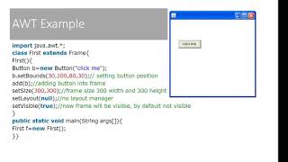 Java Programming Unit 10 GUI Lecture 1