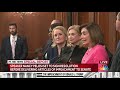 nancy pelosi signs resolution before delivering articles of impeachment to senate nbc news