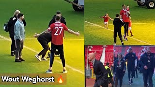 Weghorst unveiled at Old Trafford, Wout Weghorst Manchester United presentation as Erik Ten Hag...