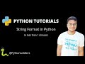 String Format in Python Tutorial #shorts #python #tutorial