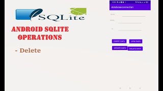 how to delete data in SQLite database | delete data in SQLite database |#SQLite delete data