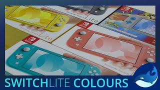Which Nintendo Switch Lite colour ? Coral, Turquoise, Yellow, Grey, Zacian unbox
