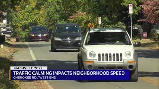 Traffic calming impacts neighborhood speed