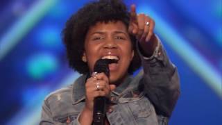 America's Got Talent 2016 Auditions - Jayna Brown 14 Year Old Slays Cover of Summertime