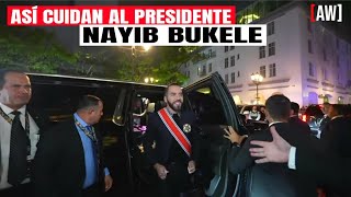 Así cuidan a nayib bukele, Así es la protección en acción, caravana Presidencial de el salvador 2025