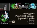 Testing your PostgreSQL backups: a practical guide