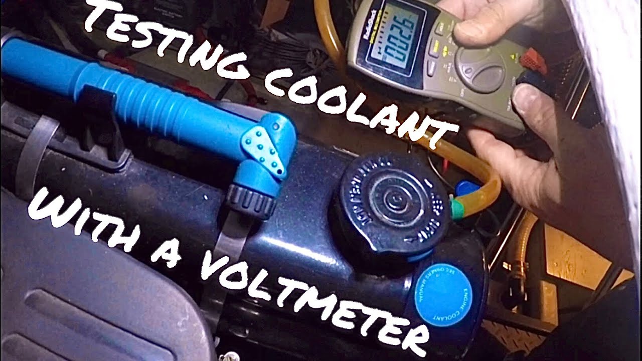 Antifreeze / Coolant Testing With A Voltmeter - YouTube