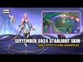 September 2024 Starlight Skin Skill Effects and Gameplay | Mobile Legends