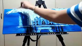 Taj Mahal - oil on canvas - work in progress
