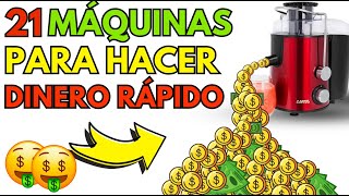 21 MÁQUINAS BARATAS para Ganar DINERO RÁPIDO |Negocios fáciles