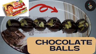 Chocolate Balls with Parle G Biscuits | Just 4 Ingredients Chocolate Ladoo Recipe | No fire Cooking