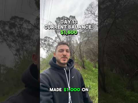 Day 13. 1,600 30,000 Crypto Trading Challenge Message me at