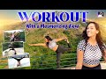 Work Out With a Mesmerizing View ..! | Workout Vlog | SanjanaSingh | Actress Sanjana Singh