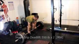 Deadlift: 550 lb x 2 (2RM)