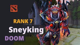 Sneyking (Rank 7) plays Doom Dota 2 Full Game