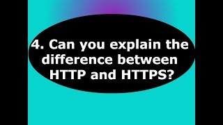 Tech Support Courses Can you explain the difference between HTTP and HTTPS?