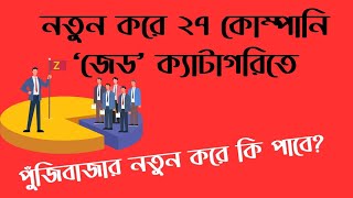 নতুন করে ২৭ কোম্পানি ‘জেড’ ক্যাটাগরিতে! পুঁজিবাজার নতুন করে কি পাবে? শেয়ার বাজার