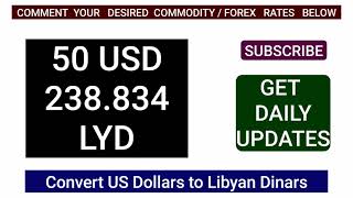 1 USD to LYD - Convert US Dollars to Libyan Dinars Currency Exchange Rates Today