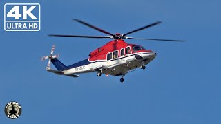 [4K] CHC Helicopters AW-139 PH-EUK coming in after offshore flight | DHR/EHKD