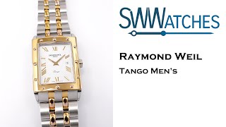 Raymond Weil Tango 18k Gold Plated 5381 Men's 28mm White Roman 5381-STP-00308