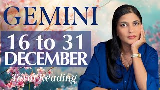 GEMINI Tarot reading from 16 to 31 December  2024