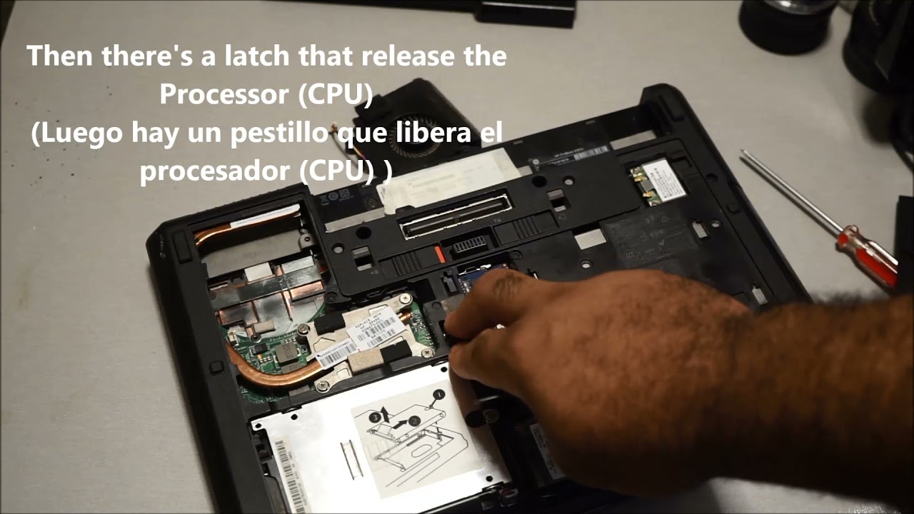 Upgrading The CPU / Processor On The HP 6360 (b) Laptop (Spanish Subs ...