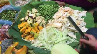 Cambodian Village Food In Phnom Penh Market - Natural Living In The Market - Country Food Complation