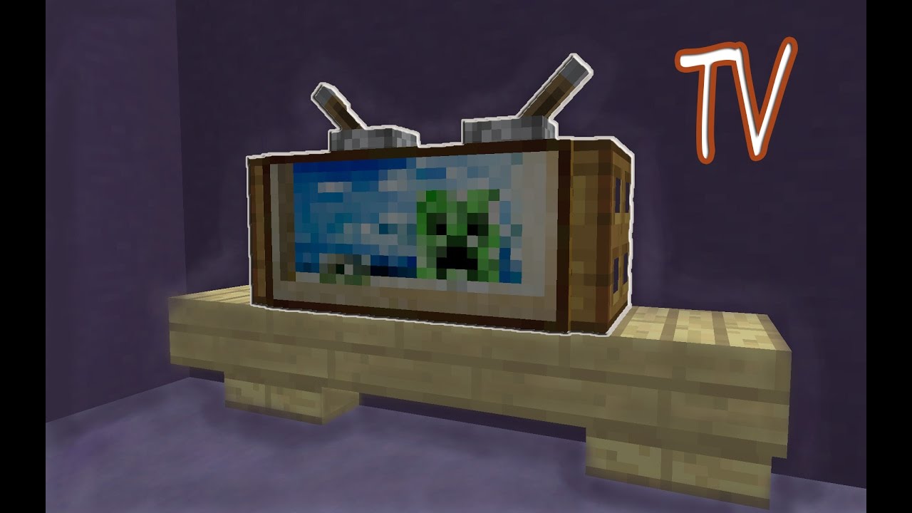 тшжminecraft How To Make A Tv Youtube