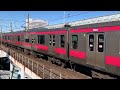 jr京葉線南船橋駅を入線.通過.発車する列車。 1