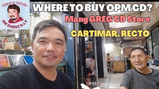 EPISODE 3: SUGOD RECORD STORE SERIES  @MANG GREG CD STORE CARTIMAR,  RECTO (KUYA GREG)