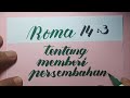 HANDWRITING AYAT ALKITAB - TENTANG MEMBERI PERSEMBAHAN