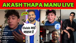 MTV Roadies Akash Thapa With Mannu Chaudhary Live On Elvish Yadav VS Prince Narula