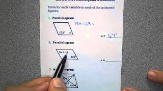 Parallelogram Problems