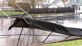 Bergenfield High School Building Lifted From Foundation \u0026 Roof Torn - New Jersey