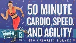50 Minute Cardio Speed and Agility HIIT Workout 🔥Burn 670 Calories!* 🔥Sydney Cummings