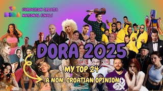 🇭🇷 Dora 2025 | My Top 24 with comments (Eurovision 2025 Croatia National Final)