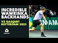 INCREDIBLE Stan Wawrinka Backhands Against Gasquet | Rotterdam 2023