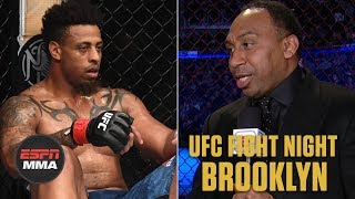 Stephen A. Smith reacts to Greg Hardy’s DQ | UFC Fight Night: Brooklyn