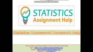 Statistics Coursework Assignment Help
