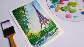Prince of Paris || Water colour sketch || Easy painting || Beginner painting || Relaxing
