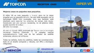 CAPACITACION CON RECEPTOR GEODESICO MARCA TOPCON MODELO HIPER VR