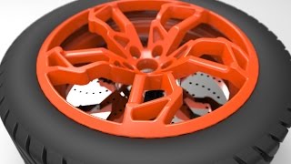 How to make a CAR WHEEL (Lamborghini Egoista)