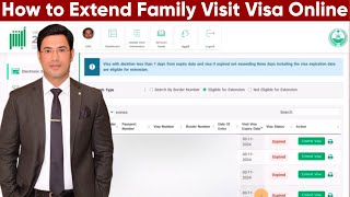 How to Extend Family Visit Visa Online From Absher In Saudi Arabia 2025