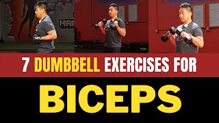 7 Dumbbell Exercises for Biceps (STEP-BY-STEP INSTRUCTION!)