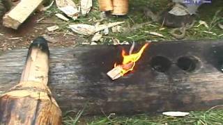 How to make a fire in antient times